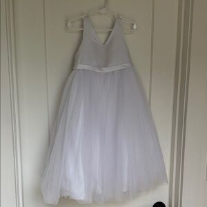Azazie White Tulle Flower Girl Dress Size 4T